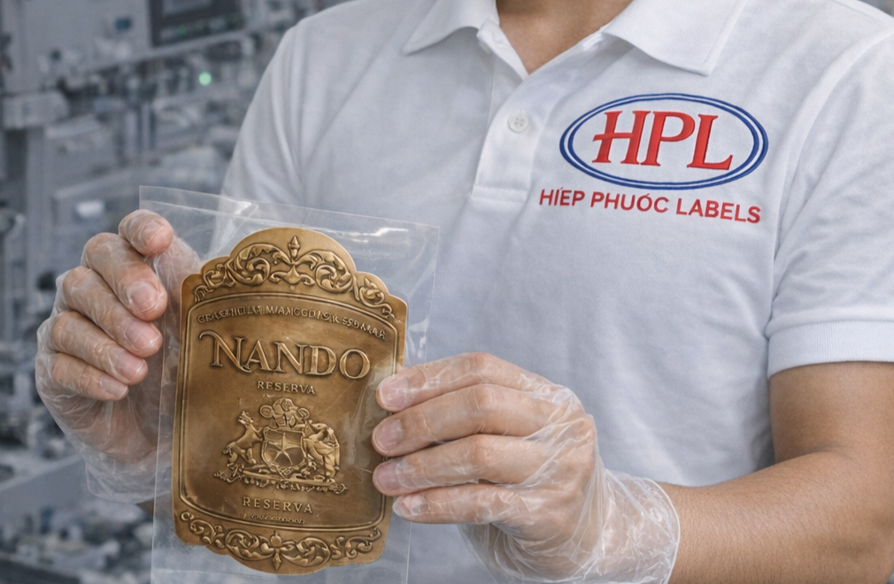 Công ty chuyên in nhãn mạ vàng rượu vàng cao cấp tại TpHCM