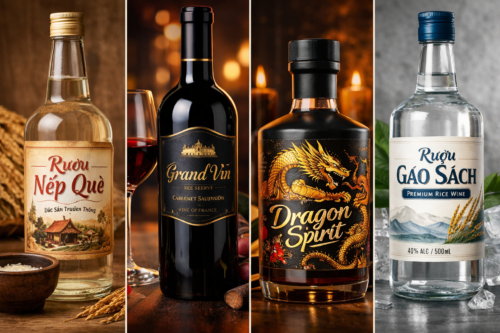 In tem nhãn rượu - các nhãn rượu tại Việt Nam từ cao cấp đến bình dân