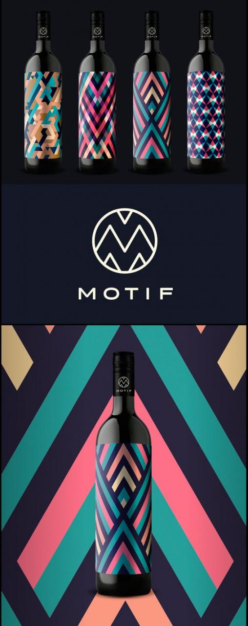 Nhãn rượu Motif Wine