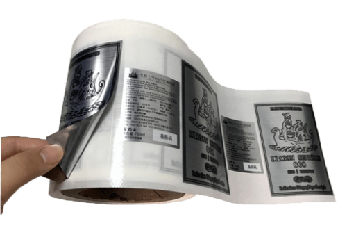 Decal tem nhãn nhôm metalized